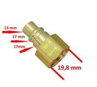 1x Riduttore Adattatore Rapido per Bottiglia 5 KG R1234yf Climatizzatori