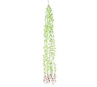 1x Salice Artificiale Rattan False Piante Plastica da Parete Garland Simulazione