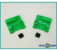 1x Set Alzacristalli Riparazione Clip Renault Scenic Laguna Posteriore SX + Dx
