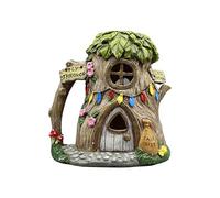 1x Solar Fairy Garden House - Fairy Garden House | Outdoor Statues With Solar Light | Outdoor Lawn Ornaments, Christmas Decorations For Patios, Driveways Lawn Outside Decor, Cottage Decorations