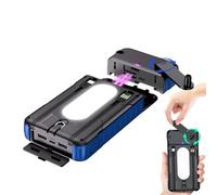 1x Solar Power Bank - 16x10x3cm Waterproof Battery Pack 20000mAh | Adventure-Ready Hand Crank Solar Charger Power Bank,for Phone For Camping Hiking Travel Fishing Backpacking Smartphone Tablet