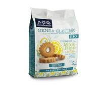 1x Sottolestelle Senza Glutine Biscotti biologici Girasoli di Mais e Riso al Limone 250g