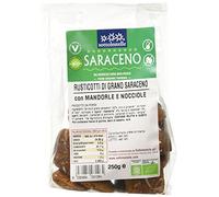 1x Sottolestelle Senza Glutine Biscotti biologici Rusticotti Grano Saraceno, Mandorle e Nocciole 250g