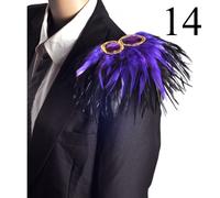 1X Spilla Corsage Con Piume Di Diamanti Spille A Frangia Per Spalle Spilla Cool