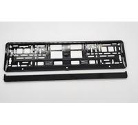 1x Auto Portatarga Nero Vernice Pianoforte Portatarga Per VW Audi