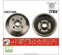 1x Tamburo freno TRW Posteriore per FORD ESCORT ORION c1f