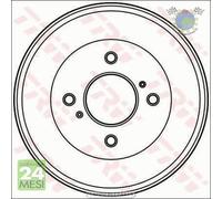 1x Tamburo freno TRW Posteriore per NISSAN BLUEBIRD VANETTE PRIMERA PRAIRIE LAU