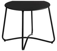1x tavolino Rotondo in Ferro antiruggine, tavolino da Divano, Comodino, tavolino da caffè, tavolino da caffè da Cortile, Balcone, Colore Solido (D 1 pz)