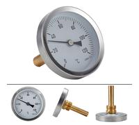 1x Termometro Analogico Bimetallico Grill Gas Acciaio Inox-Montaggio Calibrazion