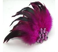 1X Unisex Strass Piume Spallina Spilla Spalla Tavola per Carnevale Fase