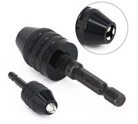 1x Urto Guida Attacco Esagonale Quick Release Sostegno Bit Drill Chuck Adapter