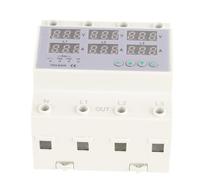 1X(Voltmetro Amperometro Trifase su Guida DIN Protezione Automatica da Sovr7355