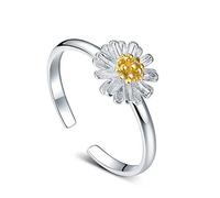 1X Women Finger Ring Sparkly Daisy Ring Engagement Wedding Rings Jewellery . Nice processing