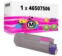 1X XXL Cartucce Di Toner 46507506 Magenta Compatibile Per Oki C612 C612dn C612n