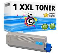 1X XXL TONER Ciano Per OKI Data C5600 C5600N C5600DN C5700 C5700N C5700DN