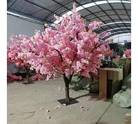 1x0.6m/3.2x1.9ft giapponese Ciorini di ciliegio artificiale, albero di pianta rosa fatta a mano fatta decorazione di fiori di seta sakura che desidera albero per l'evento per matrimoni ristoranti