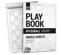 1x1SPORT - Playbook #Calcio, quaderno con fogli singoli A4, per schemi e tattiche per il calcio, ., Ampio spazio, Din-A4