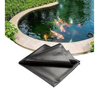 1x2.0m 3x4.0m 6x7.0m Telo per Laghetto Grande Rivestimento per Laghetti, Telo per Laghetto da Giardino, flessibile Fodera Per Laghetto, per cascate, ruscelli ed edifici, Resistente ai raggi UV Nero(4x