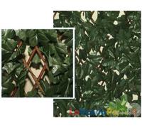 1X2 MT SIEPE SEMPREVERDE FOGLIE ALLORO LAURO ARTIFICIALE SINTETICA TRALICCIO