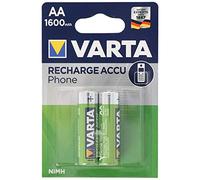 VARTA PHONE-AA - Batteria NiMh, AA (stilo), 1600 mAh, confezione da 2