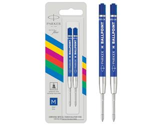 1x2 recambios para bolígrafo Parker Quinkflow Basic azul