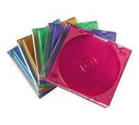 1x25 Hama Custodie CD Slim Box colorato 51166 per CD/DVD/Blu-Ray 00051166