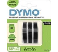 1x3 Dymo etichette di marcatura 3D 9 mm x 3 m nere