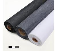 1x30m Door Fly Screen Curtain - ct Mesh Fiberglass Net for Windows & Patio - Easy Install White Keeps Bugs out Home & Outdoor Use