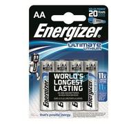 EN UL 4XAA - Batteria al litio, AA (batteria stilo), 3000 mAh, confezione da