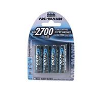 1x4 Ansmann batteria 2700 Mignon AA 2500 mAh Accumulatore universale 5030842