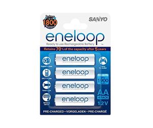 1x4 Sanyo Eneloop Mignon AA 1900 mAh