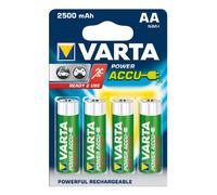 1x4 Varta Akku Power Accu AA Ready2Use NiMH 2500 mAh Mignon