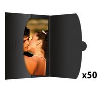 1x50 Daiber busta protezione per 20x30cm nero Cartella portafoto