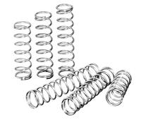 1x9mm, Molla di Compressione in Acciaio Inossidabile 304, Diametro Filo 1mm, Diametro Esterno 9mm, Lunghezza Libera 10-50mm, 10 Pezzi, One Color, Length 35mm