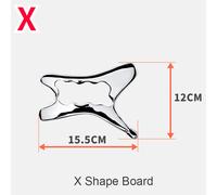 1xstainless Gua Sha Massaggio Strumento Viso Corpo Muscolo Relax Plancia