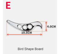 1xstainless Gua Sha Massaggio Strumento Viso Corpo Muscolo Relax Plancia