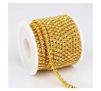 1Yard 10Yards/Roll Shiny Crystal Rhinestone Chain Sew-On Glue-On For Clothes Jewelry Apparel Accessories Trim Cup(Color 7,1 YARD - PACK_2.8MM)