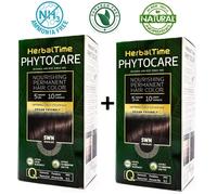 2 ш Краска для волос питательная без аммиака 5WN Шоколад Herbal Time Phytocare
