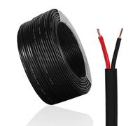 2×0,5mm² Filo 2 Conduttori Piatto Cavo 10M 12V/24V Rosso/Nero Elettrico per
