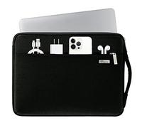 2.0 Generation Bag Laptop 16"(37×26.5×2.5CM) Rondella spessa integrata,360°Custodia per computer portatile per 15.6" Lenovo ASUS Acer Samsung Dell HP,Le Nero