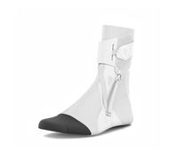 2.0 Tutore di supporto per caviglia, manicotto di compressione a doppio strato per uomo e donna. Massima protezione per infortuni alla caviglia per basket e altri sport - Bianco (XXL, Sinistro)