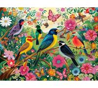 2.000 pezzi - Puzzle difficile - Colorful Paintings of Birds and Flowers - Puzzle da 2.000 pezzi - Puzzle giocoso e personalizzato per adulti - Giochi educativi da fare a casa