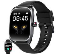 2,01'' AMOLED Smartwatch Uomo con Chiamate Bluetooth, 2025 Nuovo Orologio Sportivo 3ATM iOS Android,Orologio Fitness con 24/7 Monitor Temperatura Corporea Sonno e Cardiofrequenzimetro, SpO2 (Nero)