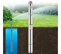 2.04 Pollici Pompa d'Acqua Sommergibile 0.35 KW Flusso 1m³/264.2h Per Piscina Giardino Orto in Acciaio Inox Pompa Sommersa Pozzi Profondi 220 V Prevalenza Max. 35m Pozzo Piscina Con Cavi