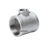 2"-1-1/4" BSP Female Thread Tee Stainless Steel Butt Joint Adapter Adapter Coupler Plumbing Fittings