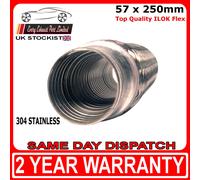 2 1/4" x 10" Tubo flessibile di scarico Giunto Tubo flessibile riparazione Fl...