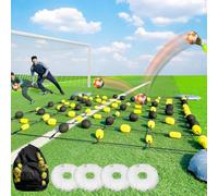 2×1,6m/2,8×2m Deflettore Per Palloni A Matrice Da Pavimento Attrezzatura Pe | Trainer per Rimbalzi da Calcio con 4 Sacche d’Acqua, Kit di Allenamento per Riflessi Imprevedibili per Controllo