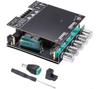 2.1 Canali Wireless 5.0 per amplificatore Modulo 160W Audio Board con Basso | per chip tpa3116d2, bassi/alti regolabili, ingresso AUX/USB, alimentazione CC 12-24V, protezione da sovraccarico