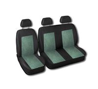 2+1 COPRISEDILI NERO/GRIGIO PER CITROEN JUMPER JUMPY FORD TOURNEO TRANSIT...