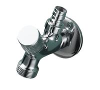2. 1-ingresso 2-uscita ottone con fili metallici Regolatore di acqua a prova di erosione per lavello e apparecchio Valvole angolari a doppia porta per lavatrice